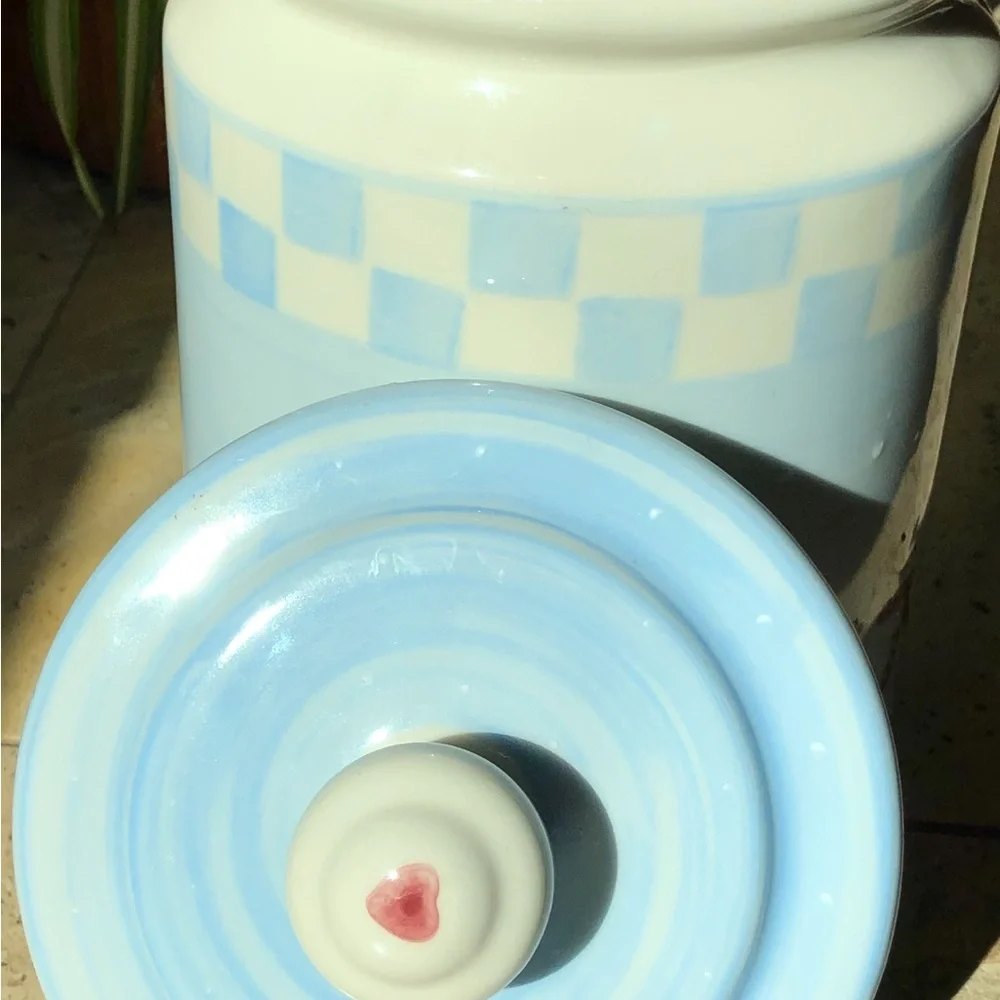 Snow People Cookie Jar Crate&Barrel vintage 3 QT made in USA Hartstone Pottery
